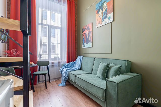 

Квартира-студия, 19 м², 2 кровати