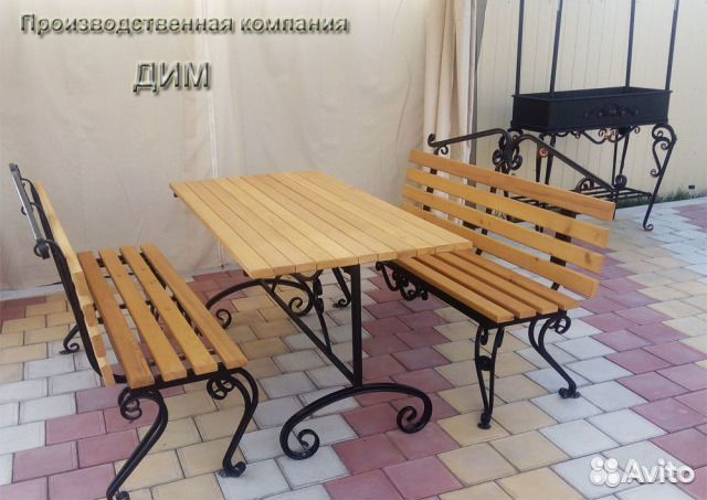 Стол лавка стул Садовая мебель