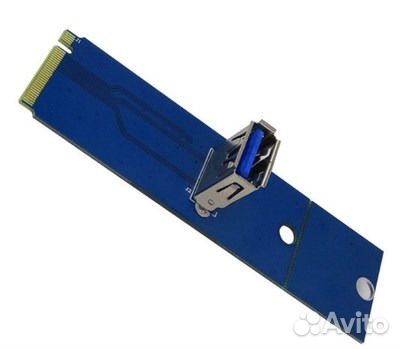 Переходник M2 на PCI-E USB 3.0 Райзер Переходник M2 на PCI-E USB 3.0 Райзер