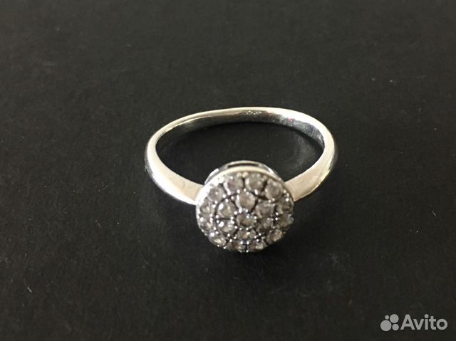 Серебряное кольцо с фианитами