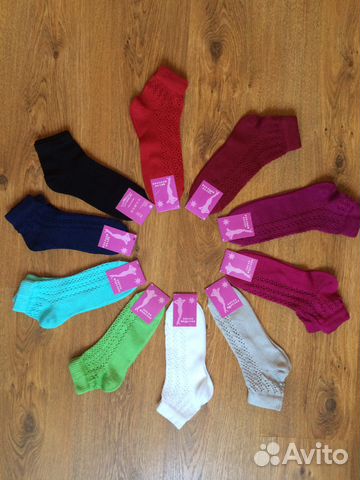 Женские носочки из мерсеризованного хлопка