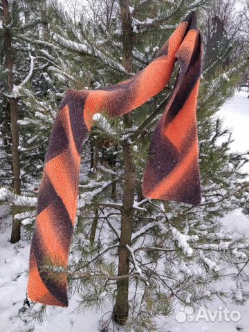 Зигзаг. Вязаный шарф. Ручная работа Зигзаг. Вязаный шарф. Ручная работа