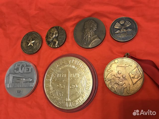 Настольные медали СССР спорт юбилейные Настольные медали СССР спорт юбилейные