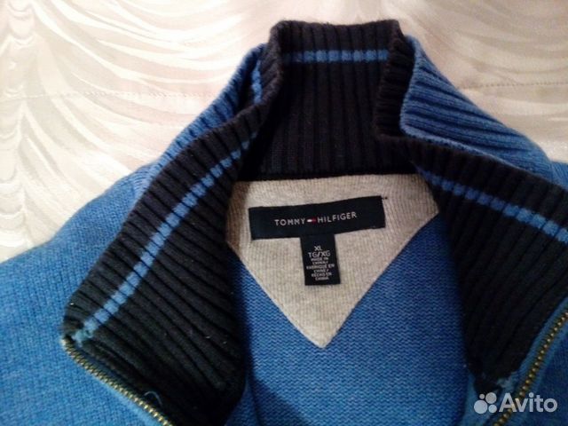 Свитер на молнии, tommy hilfiger 56-58 Свитер на молнии, tommy hilfiger 56-58