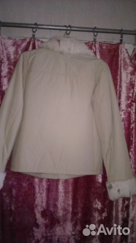 Куртка женская цвет ваниль размер 44-46