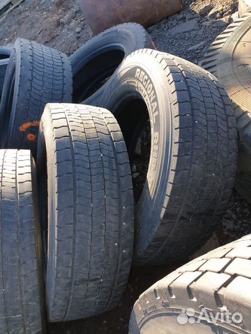 Грузовая шина бу 245 70R19.5 Goodyear Regional