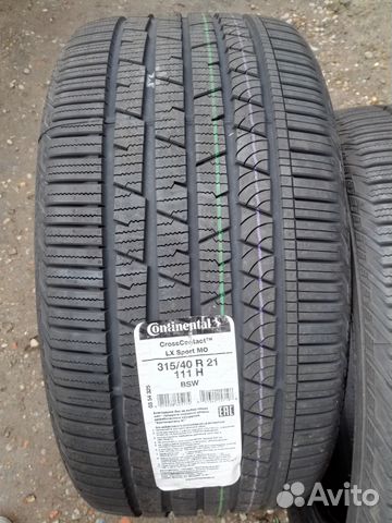 Новые Continental CrossContact LX Sport 315/40R21 Новые Continental CrossContact LX Sport 315/40R21