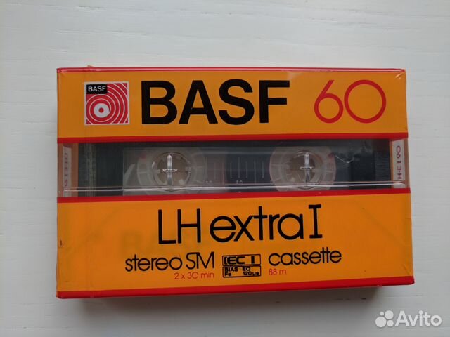 Аудиокассеты basf LH extraI 60 Germany новые