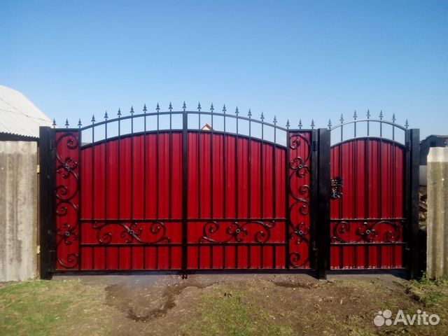 Ворота кованые с калиткой Ворота кованые с калиткой