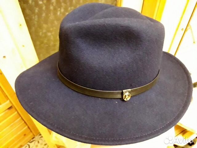 Шляпа темно-синяя L