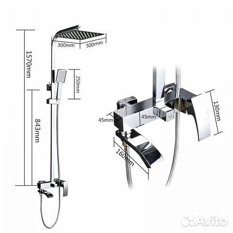 Душевая стойка Gappo G2407 Душевая стойка Gappo G2407