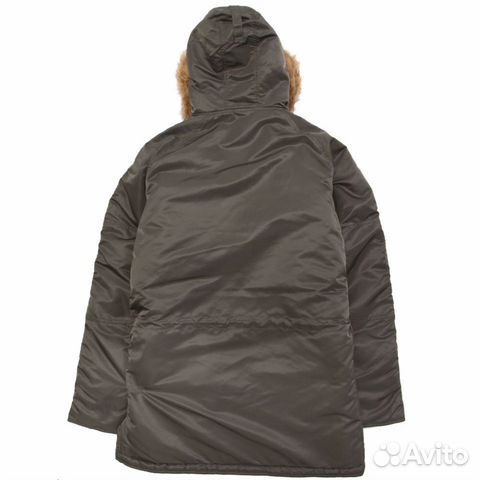 Парка Alpha Industries slim Fit N-3B, серая Парка Alpha Industries slim Fit N-3B, серая