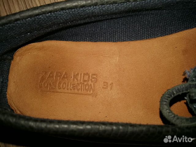 Мокасина детские Zara бу кожа