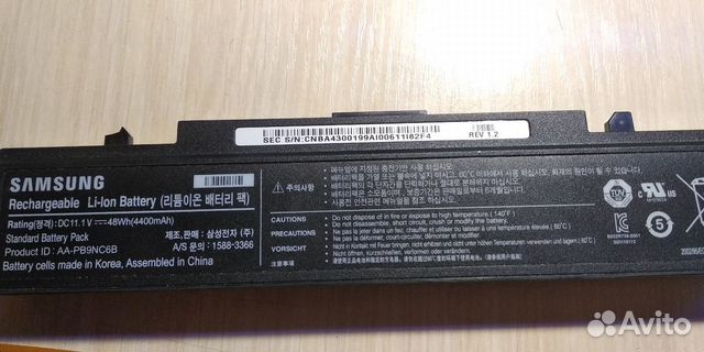 Аккумулятор для ноутбука SAMSUNG Аккумулятор для ноутбука SAMSUNG