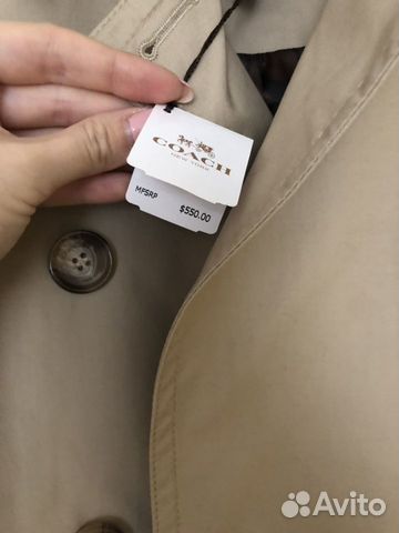 Тренч Coach. Новый