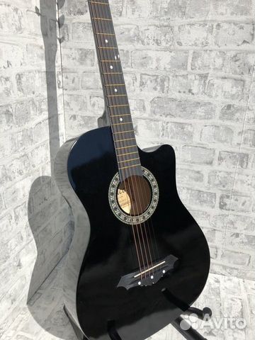 Акустическая гитара Belucci Чёрная с чехлом