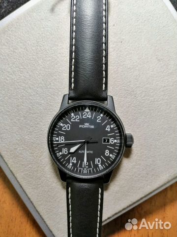 Часы Fortis 596.18.41L.01 Pilot Black 24H Limited