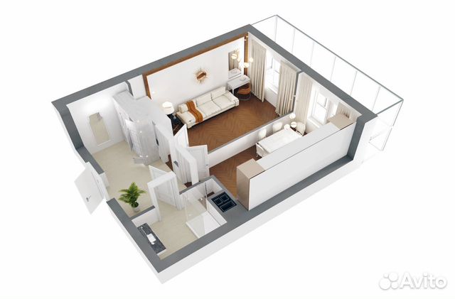 1-к квартира, 45.4 м², 8/24 эт.