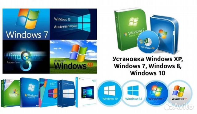 Установка Windows. Чистка, настройка компьютеров