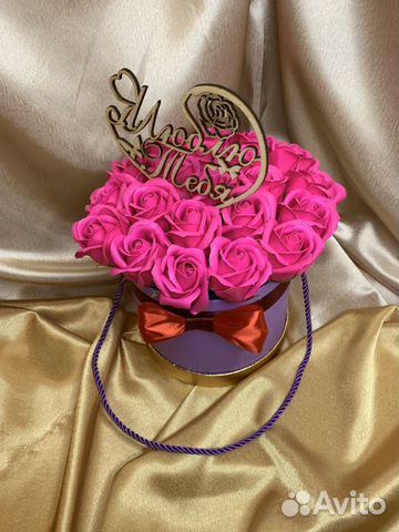 Букет из мыльных роз