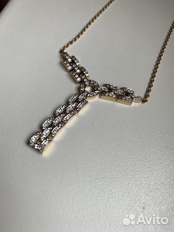 Золотое колье с бриллиантами Золотое колье с бриллиантами