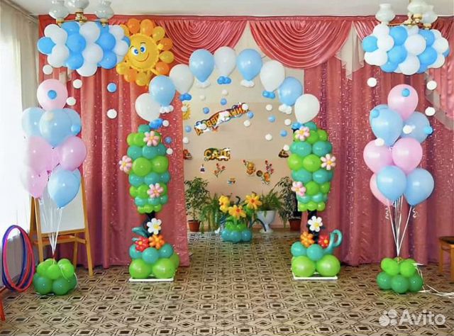 Украшение зала на выпускной из детского сада