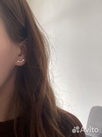 Серьги Tiffany T smile оригинал с чеком и упаковко