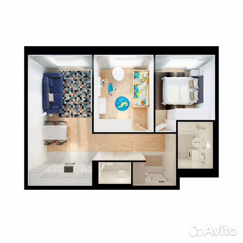 2-к квартира, 53.8 м², 11/25 эт.