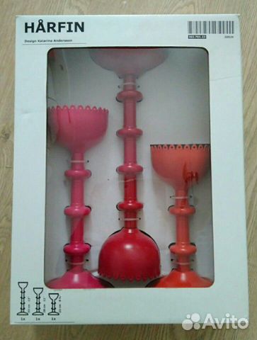 Подсвечники Икеа Harfin, датский ретро стиль Подсвечники Икеа Harfin, датский ретро стиль