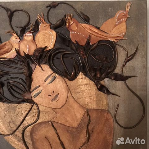 Картина из кожи Картина из кожи