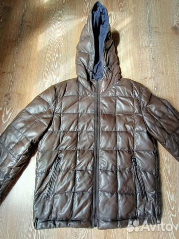 Кожаная куртка Massimo Dutti осень-зима XL