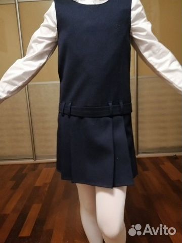 Школьный Сарафан синий 122-128 Школьный Сарафан синий 122-128