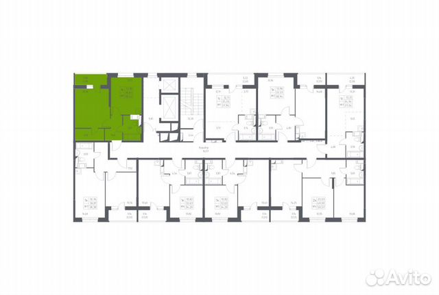 1-к квартира, 38.4 м², 4/14 эт. 1-к квартира, 38.4 м², 4/14 эт.