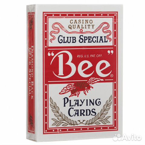 Игральные карты Bee №92 (рубашка без пчёл)