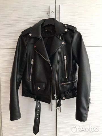 Кожаная куртка Zara S (искств) Кожаная куртка Zara S (искств)