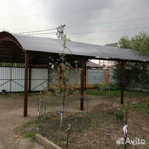 Навес из поликарбоната, профнастила, профлиста Навес из поликарбоната, профнастила, профлиста
