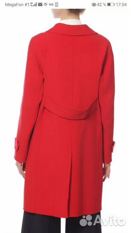 Пальто Max mara идеальный красный