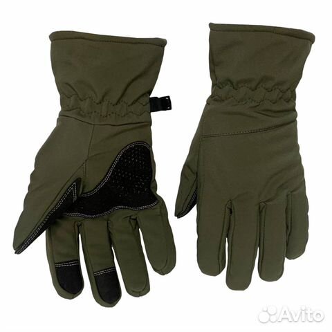 Зимние тактические перчатки Soft Shell (олива) L