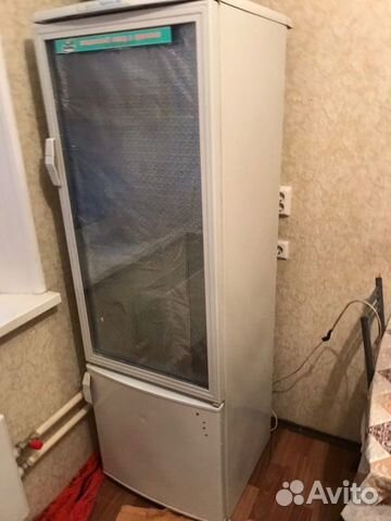 Холодильник со стеклянной дверью бу