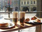 Кофейня с панорамным видом на город