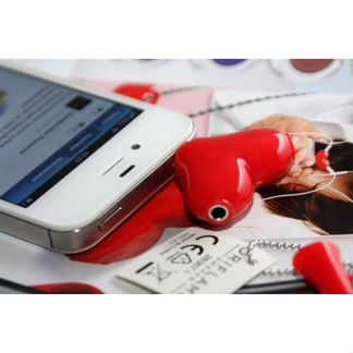 Сплиттер для наушников Сердце (разветвитель)