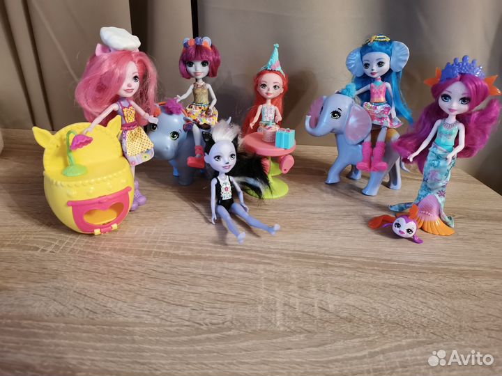 Игрушки куклы Enchantimals, продукты, Пазлы и др