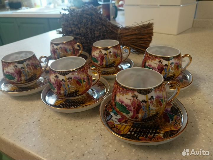 Сервиз кофейный на 6 персон фарфор yamasen