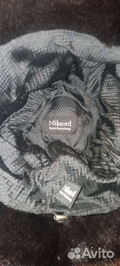 Шапка норковая женская чёрная