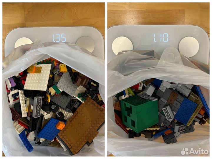 Lego россыпью 2,5 кг + пластина