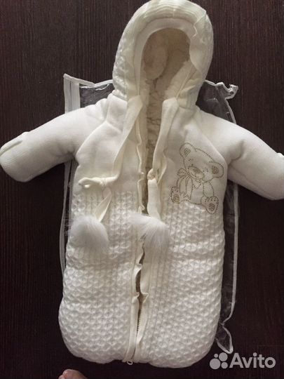 Нарядный конверт 62-68см цена1000