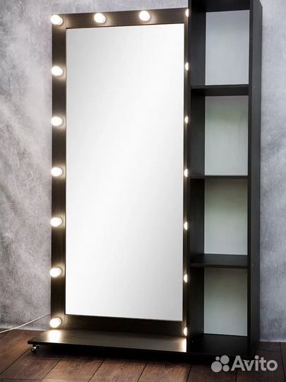 Гримерное зеркало с лампочками на заказ