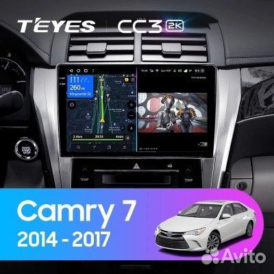 Магнитола Teyes CC3 2K для Toyota Camry 50/55 2014-2017