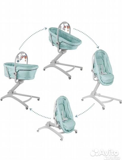 Кроватка стульчик chicco baby hug 4 в 1