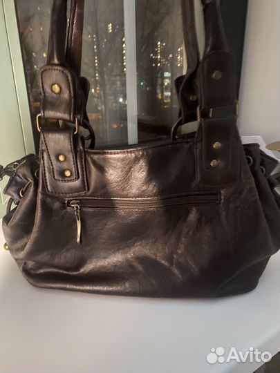 Сумка винтажная из натуральной кожи